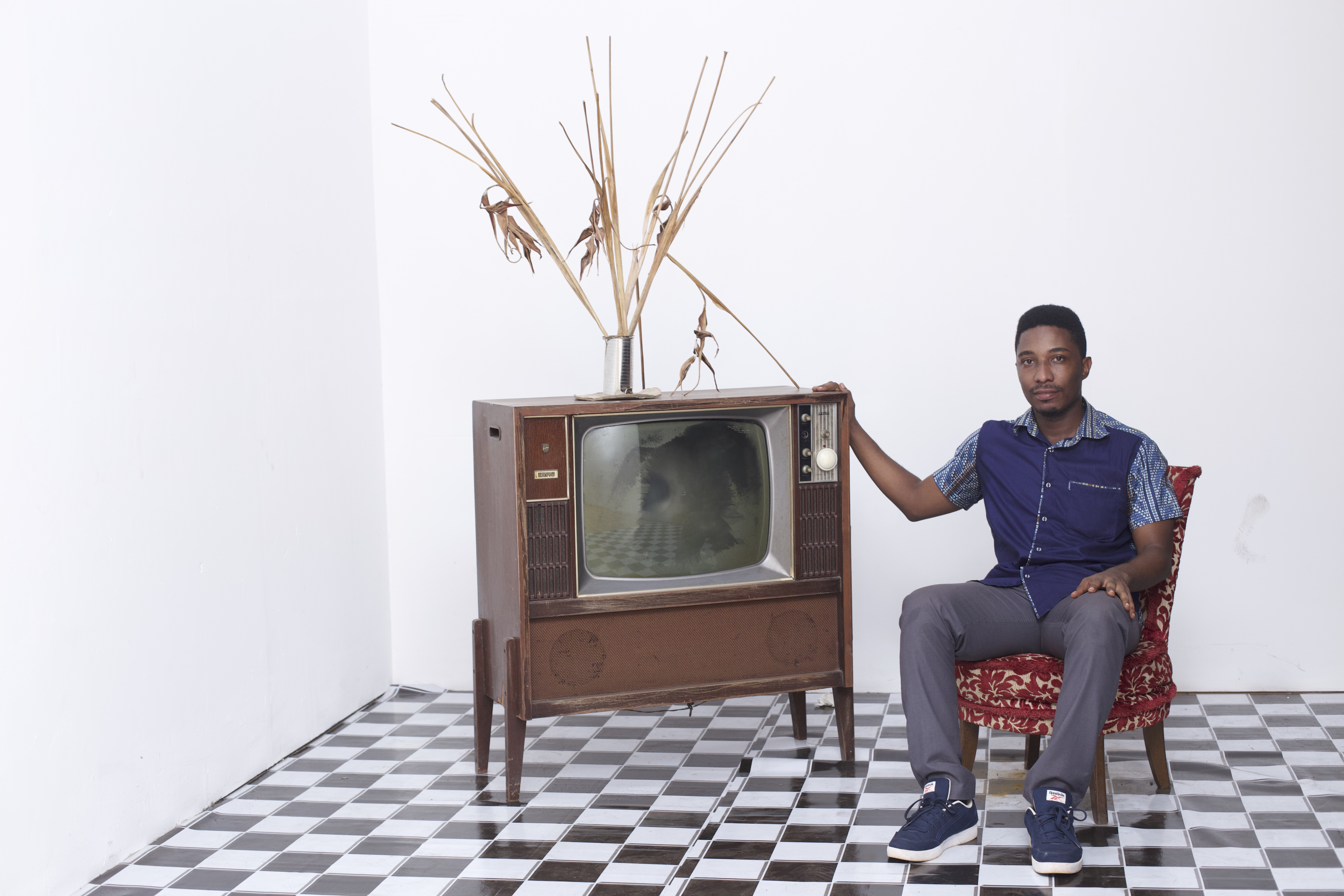 The public had the opportunity to re-live some of the vintage images by posing in a studio space set up in the exhibition at the Museum of Science and Technology, Accra