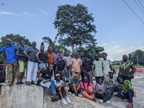 Facilitators and participants of CritLab 2021 in Kumasi. Photo by Elolo Bosoka